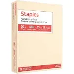 Staples 490950 Pastel Colored Copy Paper 8 12Inch x 11Inch