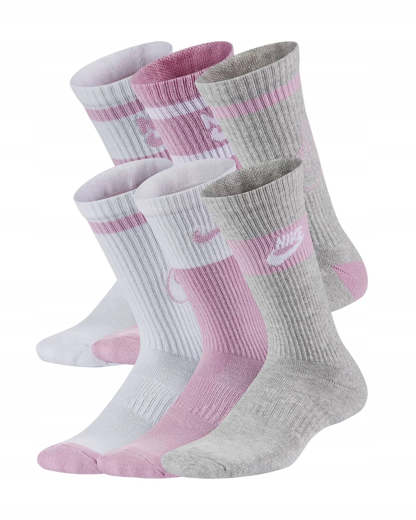 Nike Everyday Kids' Cushioned Crew Socks (6 Pairs)