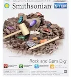 Smithsonian STEM Rock &amp; Gem Dig + SUPER DIG w/Gemstones/Mi<wbr/>neral &amp; T-Rex Skeleton