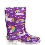 Western Chief Kids Light Up Rain Boots With Handles for Easy On and Off