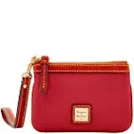 Dooney & Bourke Women's Pebble Grain Medium Wristlet in Red