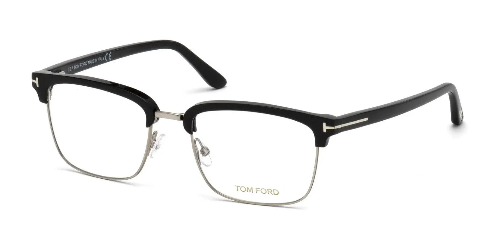 Tom Ford FT 5504 BLACK SILVER 52/19/145 unisex Eyewear Frame