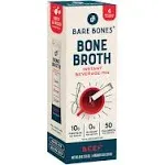 Bare Bones Instant Beef Bone Broth Beverage Mix - 4 Pack