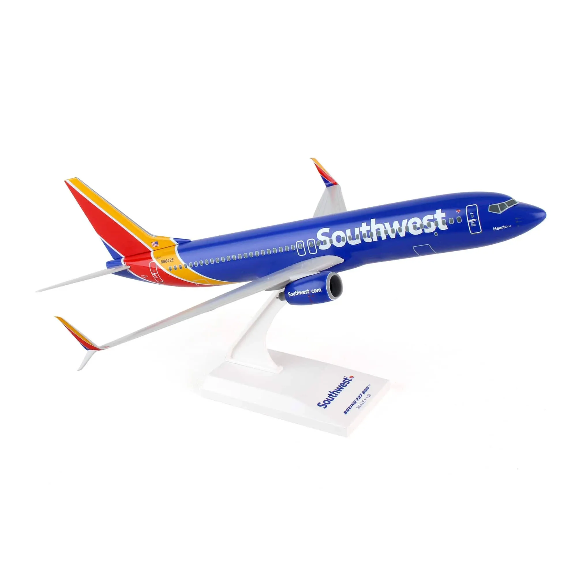 Skymarks SKR813 Southwest Boeing 737-800 Desk Top Display 1/130 Model Airplane