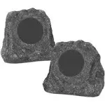 Innovative Technology Bluetooth Outdoor Rock Speakers Pair