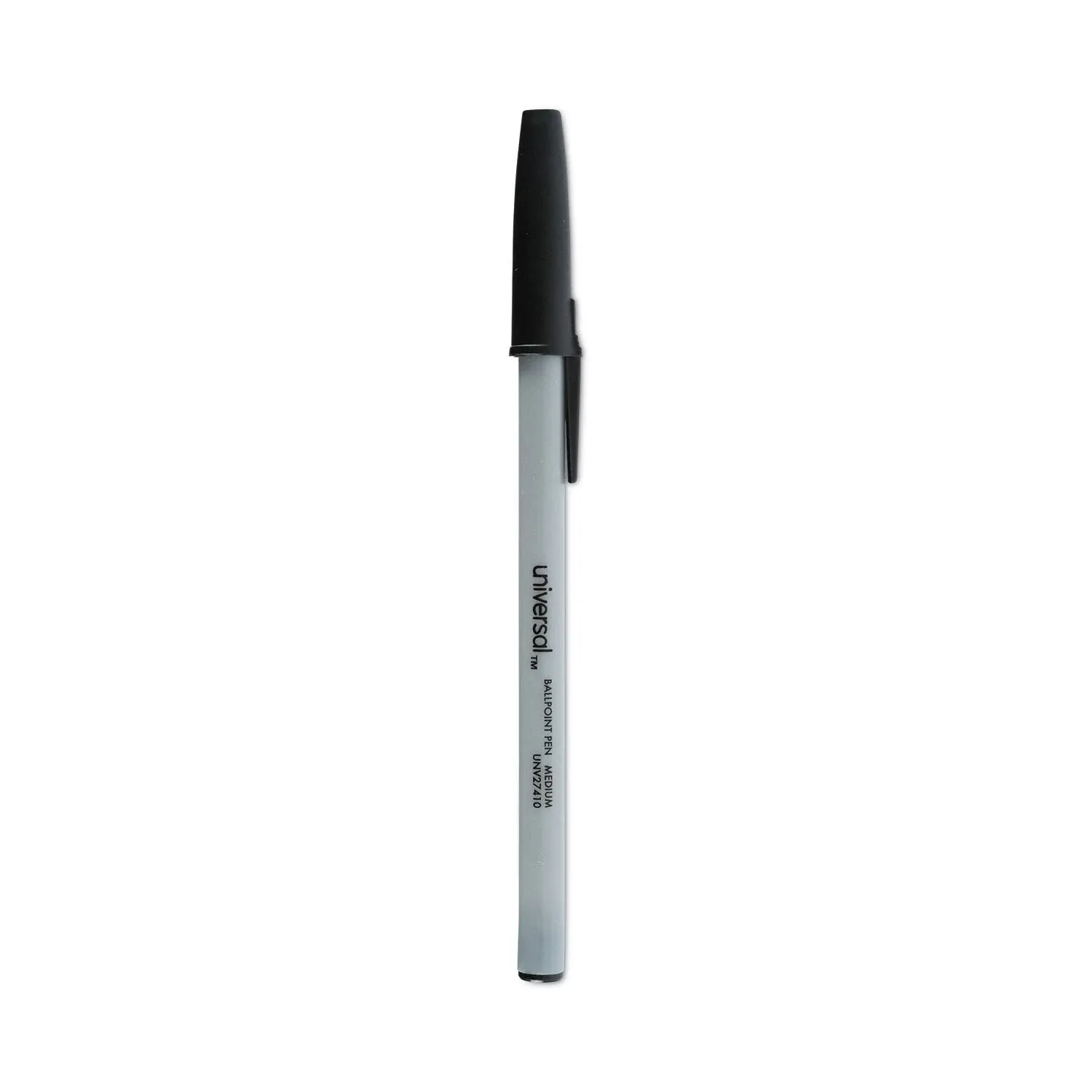 Universal Economy Ballpoint Stick Oil-Based Pen Black Ink Medium Dozen