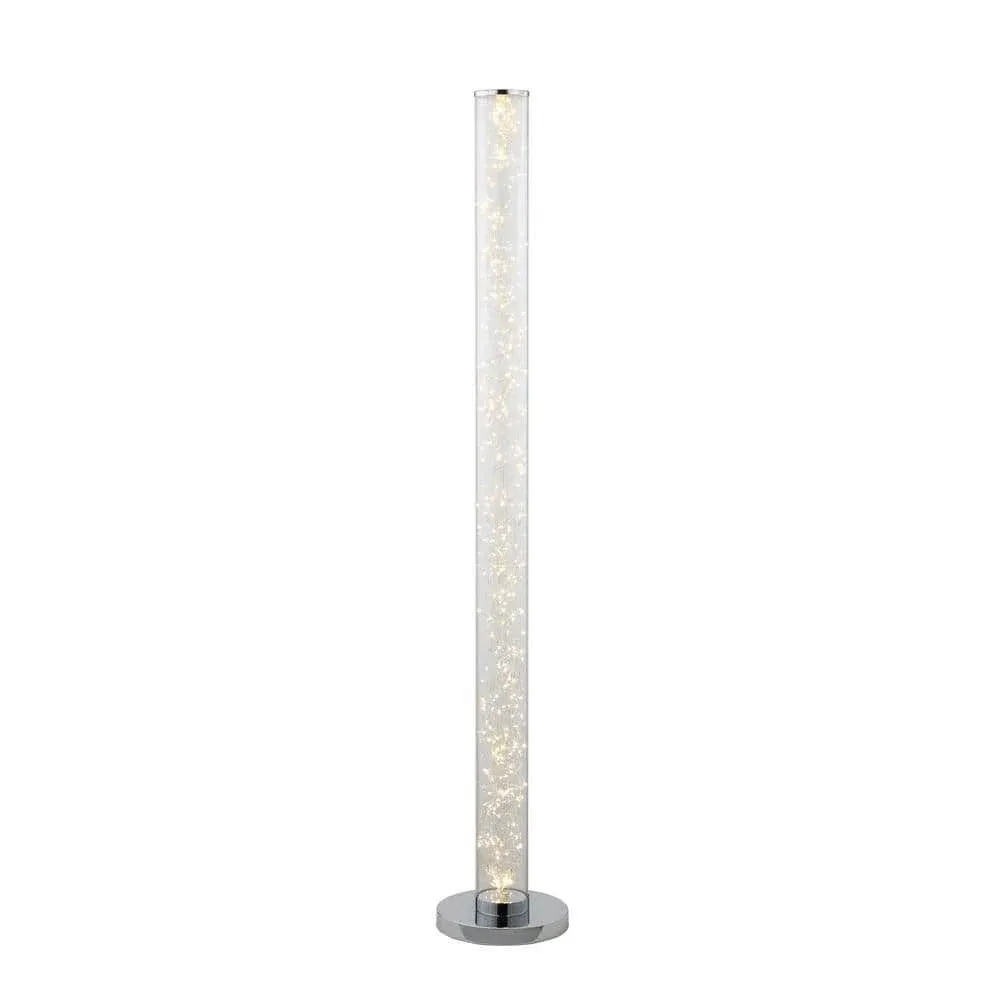 ORE International 49 in. Clear 12V-360-Pc Exposed Rope LED Minari Column Floor Lamp HBL2112B