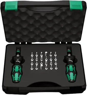 Wera - 5074738001 Kraftform 7440/41 Torque Screwdriver 0.3-3.0 Nm and Bit Set, 26-Piece