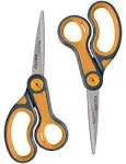 Westcott 8" Straight Titanium Bonded Non Stick Scissors, 2 Pack