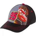 Disney Boys' Baseball Hat, Lightning McQueen Adjustable Cap for Toddler 2-4 Or Kids Ages 4-7