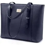 Laptop Bag for Women, Large Computer Bags for Women, Laptop Purse Fit Up to 15.6 Inch, Laptop Briefcase for Women with Padded Compartment, Professional Laptop Tote Work Bags, Navy