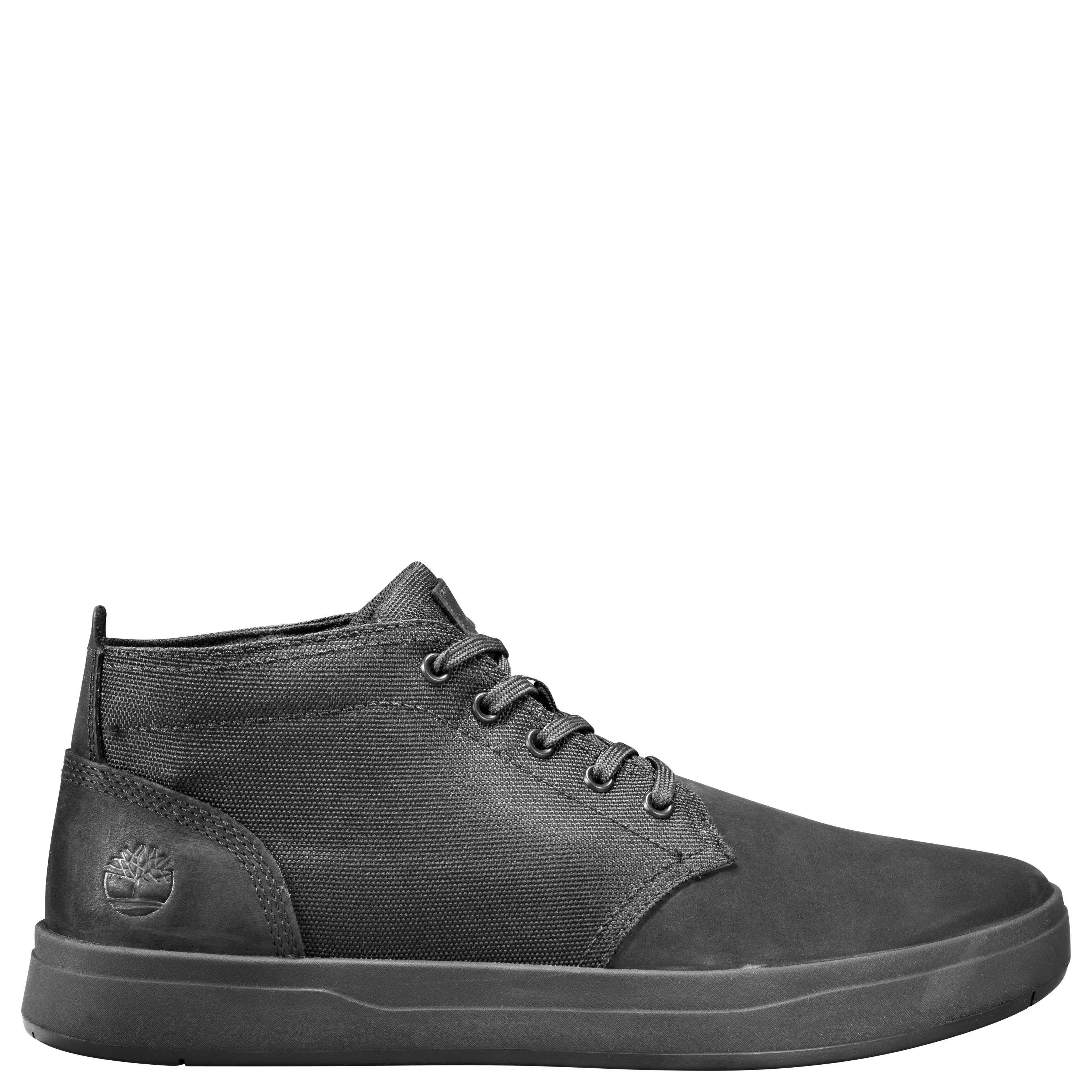 Timberland Men&#039;s Davis Square&#039;s Chukka Shoe, Blackout Nubuck, 8