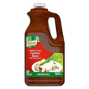 Knorr Professional Ready-To-Use Fajitas Sauce With Lime Juice Jug Vegetarian, No Added Msg, 0g Trans Fat, 1 gallon (Pack of 2)