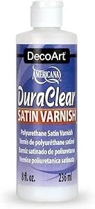 DecoArt DuraClear Varnish, 8 Fl Oz, 1 Bottle - Satin