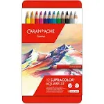 Caran d'Ache : Supracolor Soft : Watersoluble Pencil : Metal Tin Set of 12