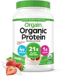 Organic Vegan Protein Powder, Plant Based Protein, Low Net Carbs, Gluten Free, Lactose Free, No Sugar Added, Soy Free, Kosher, Non-GMO