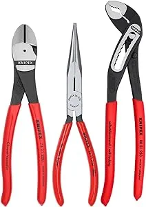 Knipex 3 Piece Universal Pliers Set with Alligator Pliers