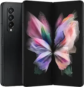 SAMSUNG Galaxy Z Fold 3 5G Cell Phone, Factory Unlocked 2-in-1 Android Smartphone Tablet, 256GB, 120Hz, Foldable Dual Screen, Under Display Camera, US Version, Phantom Black