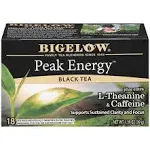 Bigelow Peak Energy Black Tea Bags (18 Count)