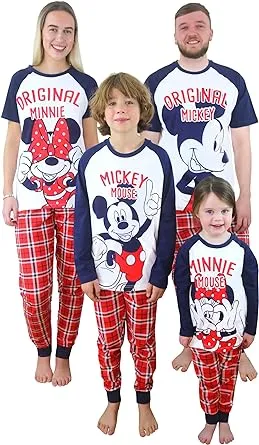 Disney Matching Mickey Mouse and Minnie Mouse Pyjamas Mens and Womens