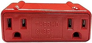 Farm Innovators TC-21 Thermo Cube Warm Weather Automatic Thermostatically Controlled Double Outlet with 78 Degree Fahrenheit Auto On/Off