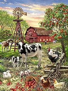 Springbok 500 Piece Jigsaw Puzzle Barnyard Animals