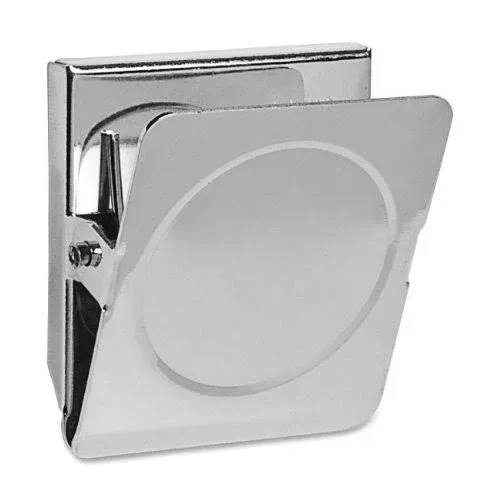 Business Source Nickel Plated Magnetic Clips 2.3" - Chrome