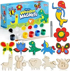 Klever Kits - Wooden Magnet, 12 Pcs