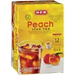 H-E-B Iced Tea Single Serve Cups - Peach 12 ct