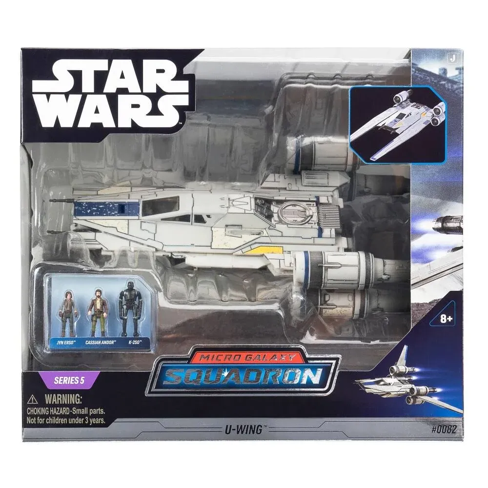 STAR WARS MICRO GALAXY SQUADRON SERIES 5 U-WING w/CASSIAN ANDOR/K-2SO/JY<wbr/>N ERSO