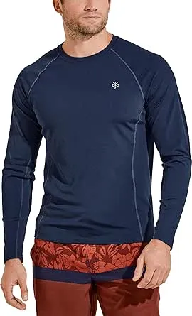 Coolibar Men's Hightide Long Sleeve Swim Shirt