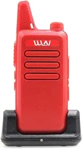 Mini Hand-held 2 Way Radio WLN KD-C1 Portable Walkie Talkie UHF400-470MHz Red Color+ Desktop Charger