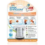 SinkShroom SSCLE988 The Revolutionary Sink Drain Protector Hair Catcher/Strainer/Snare, Clear