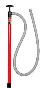 King Innovation 48072 King 36" x 72" Hand Pump Siphon, 72 inch, Red