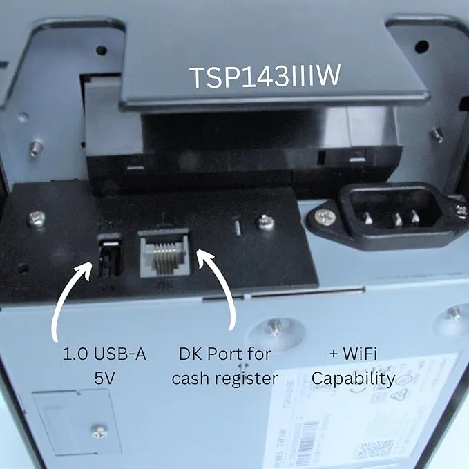 Star Micronics TSP143IIILAN WT US Direct Thermal Printer