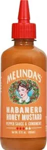 Melinda's Habanero Honey Mustard, Pepper Sauce and Condiment, 12 oz