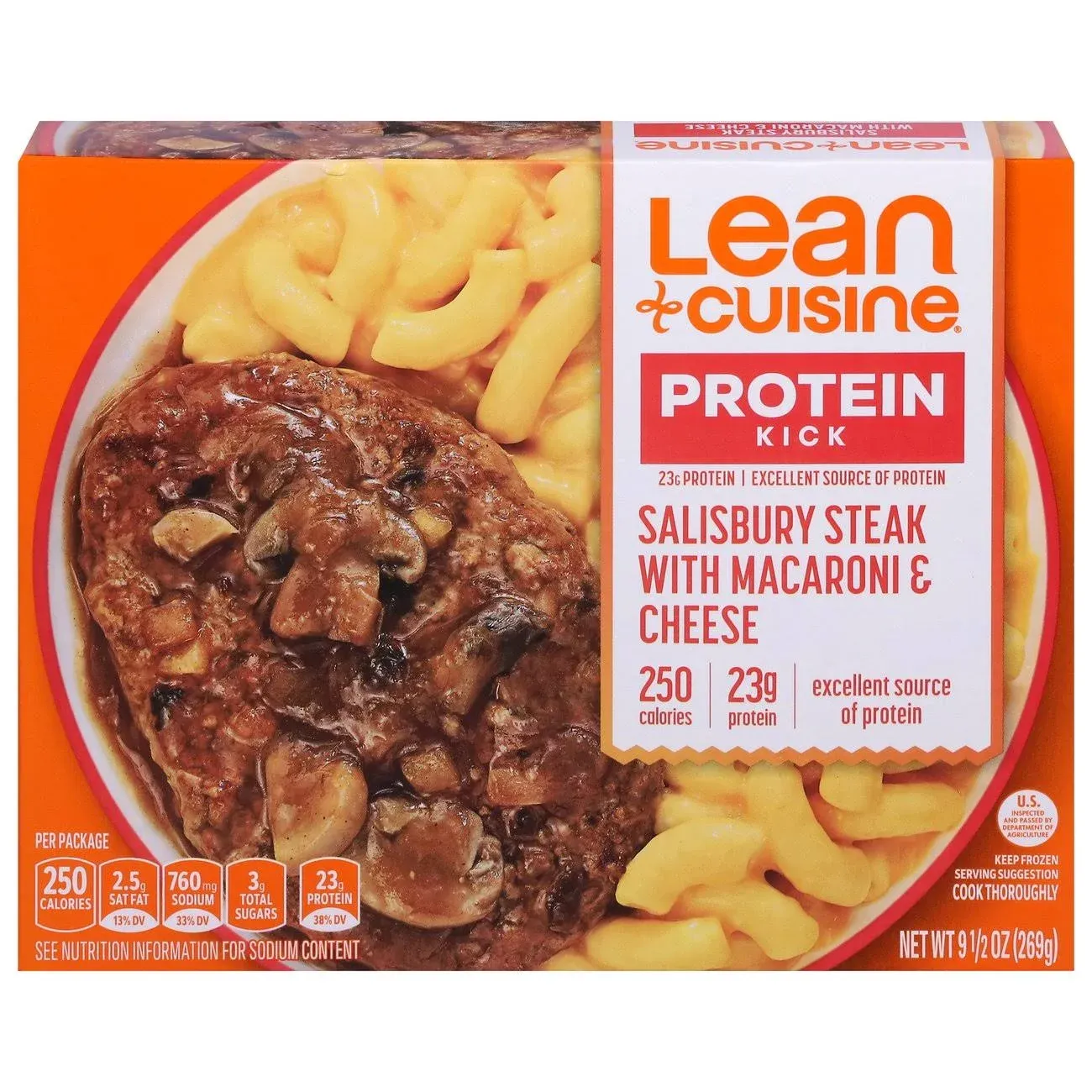 Lean Cuisine Salisbury Steak with Macaroni and Cheese