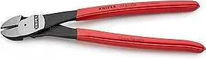 KNIPEX High Leverage 12 Angled Diagonal Cut, Red