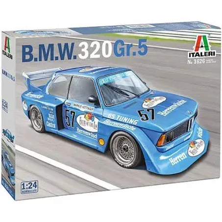 Skill 3 Model Kit BMW 320 Group 5 #57 Markus Hottinger DRM Nuremberg (1978) 1/24 Scale Model by Italeri