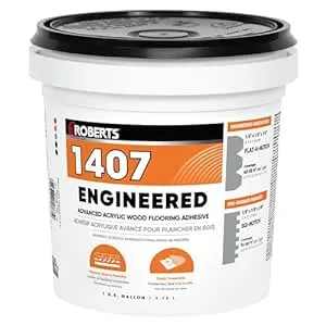 ROBERTS 1407-1 Engineered Wood Flooring Adhesive, 1 Gallon , Beige