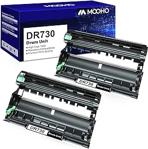 DR-730 Drum Unit Compatible Replacement for Brother DR730 DR 730 Drum for Brother MFC-L2710DW HL-L2350DW HL-L2395DW HL-L2390DW HL-L2370DW DCP-L2550DW MFC-L2750DW Printer (2 Pack,NOT Toner)