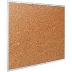 Quartet Classic Cork Bulletin Board 60 x 36 Silver Aluminum Frame