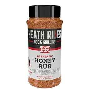 Heath Riles BBQ, Honey Rub Seasoning, Champion Pitmaster Recipe, Shaker Spice Mix, 12 oz.