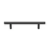 GlideRite 7 in. Matte Black Solid Cabinet Handle Drawer Bar Pulls (10-Pack) 5004-178-MB-10