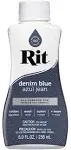 Liquid Fabric Dye, Denim Blue, 8-oz.