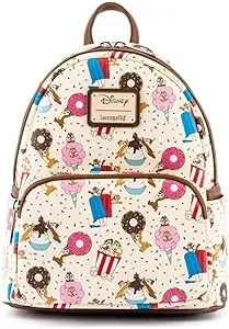 Loungefly Disney Chip and Dale Snackies All Over Print Womens Double Strap Shoulder Bag Purse