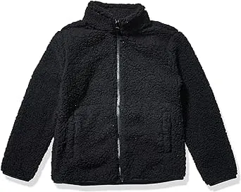 Amazon Essentials Girls and Toddlers' Sherpa Fleece Full-Zip Jacket