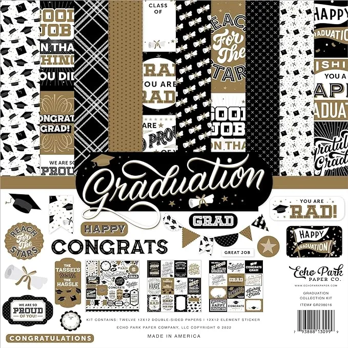 Echo Park Collection Kit 12 inch x12 inch Graduation