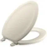 Kohler K-4647-47 Stonewood Elongated Toilet Seat - Almond