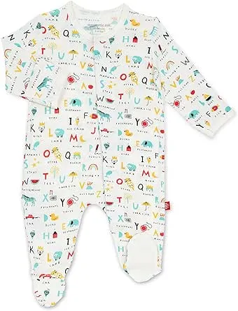 Magnetic Me Footie Pajamas Soft Modal Baby Sleepwear with Quick Magnetic Fastener | Boys and Girls Sleeper Preemie-24 Months